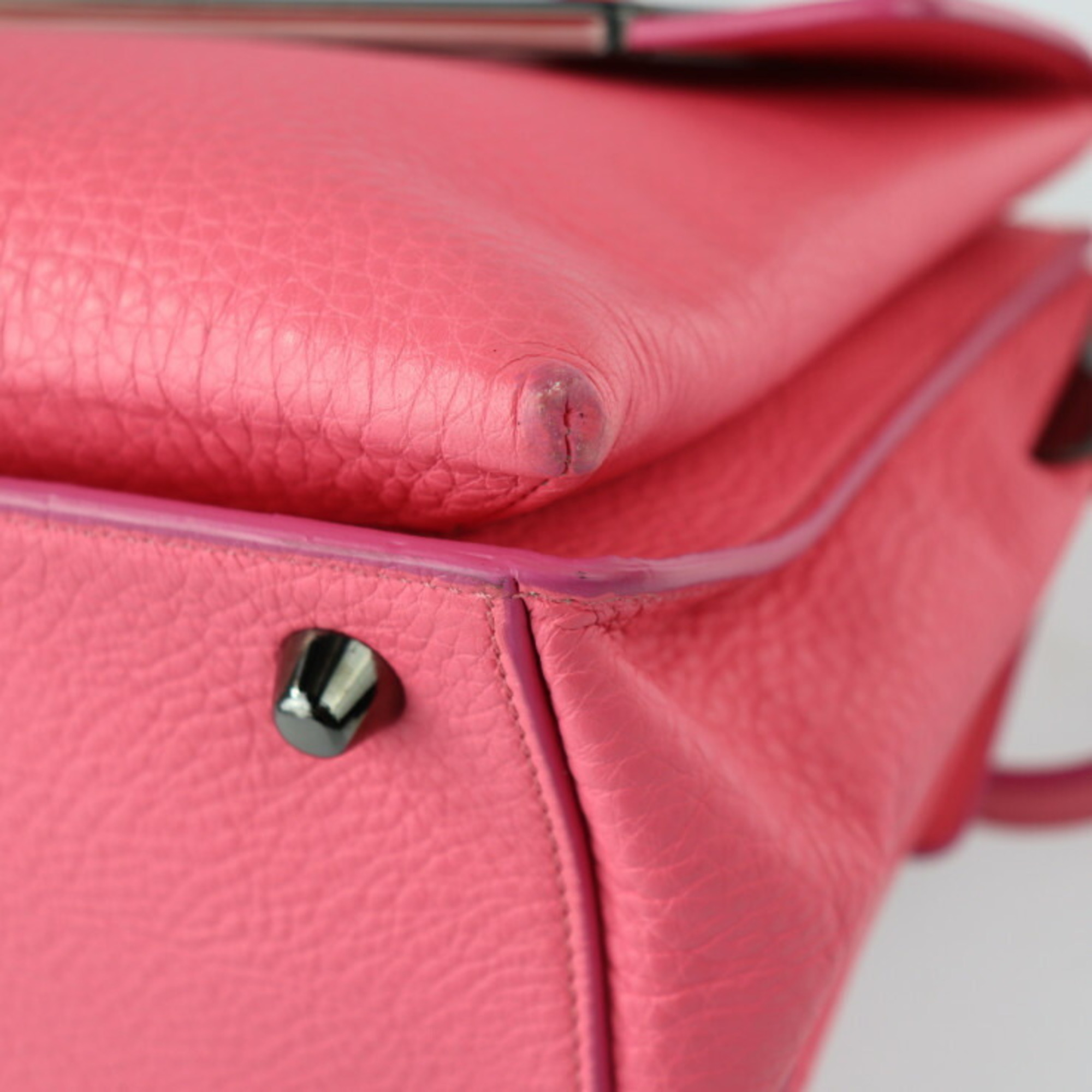 Christian Louboutin Passage Mini Handbag Leather Pink Gunmetal Hardware 3WAY Shoulder Bag