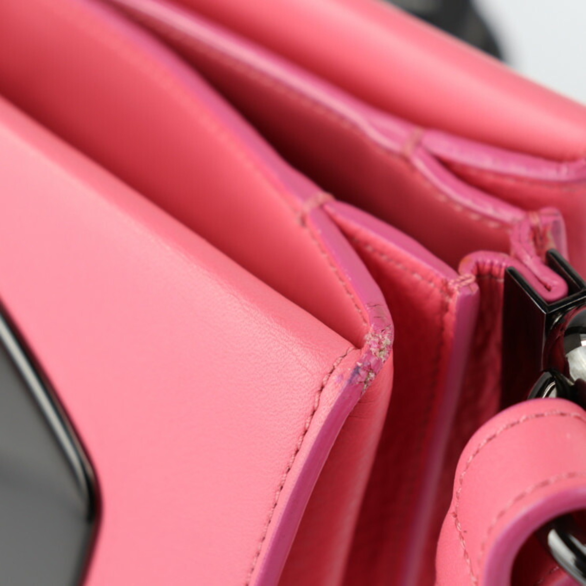 Christian Louboutin Passage Mini Handbag Leather Pink Gunmetal Hardware 3WAY Shoulder Bag