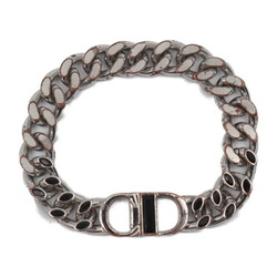 Christian Dior Dior CD Icon Chain Link Bracelet Metal Silver Black