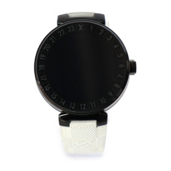 LOUIS VUITTON Louis Vuitton Tambour Horizon Connected Watch Wristwatch QA002Z Stainless Steel Rubber Black White Silver Metal Fittings Quartz (Rechargeable) Smart Damier