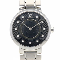 Louis Vuitton LOUIS VUITTON Tambour MM Watch Stainless Steel QA144 Unisex