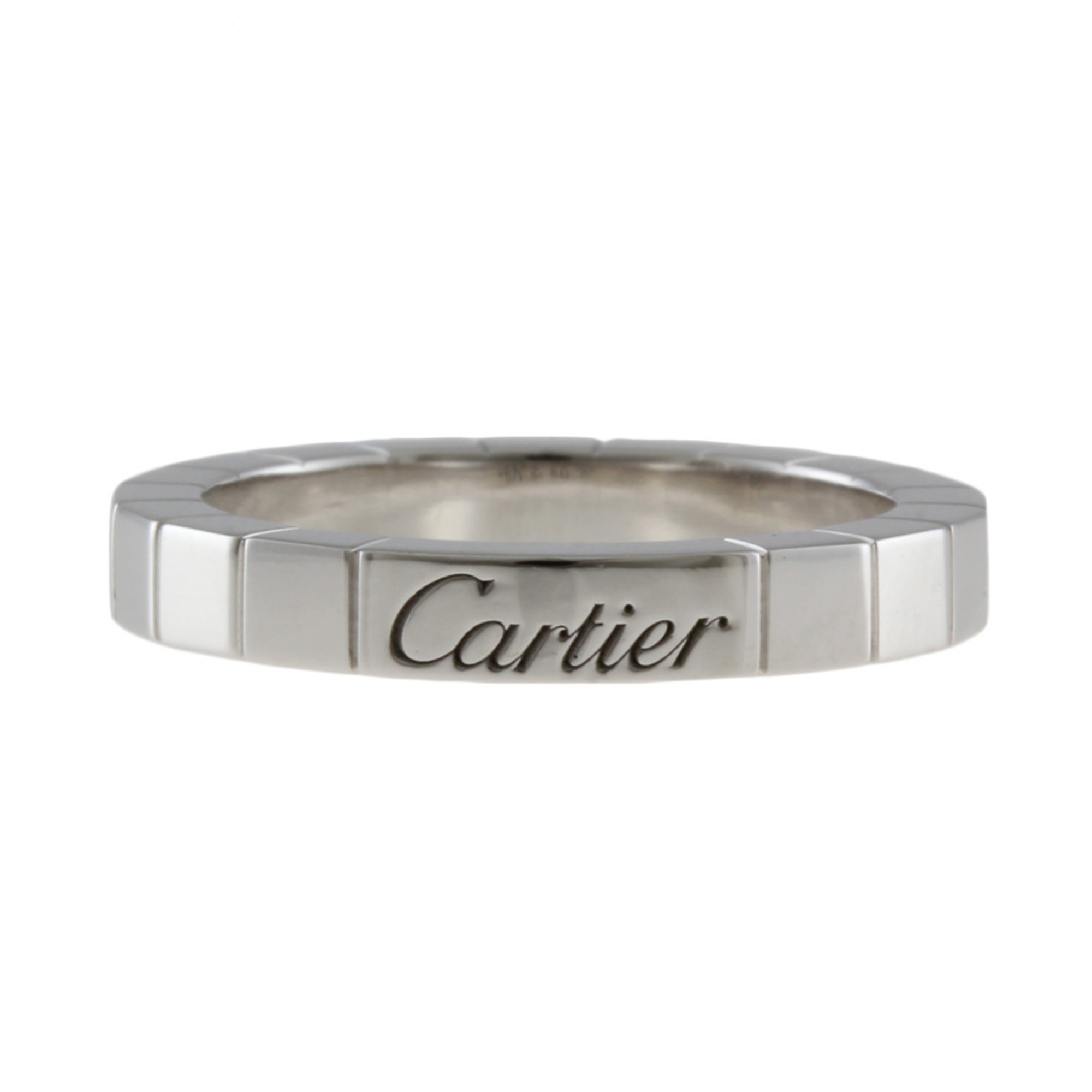 Cartier CARTIER Laniere #50 Ring No. 10 18K K18 White Gold Women's