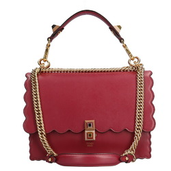 Fendi FENDI Canai shoulder bag leather red ladies