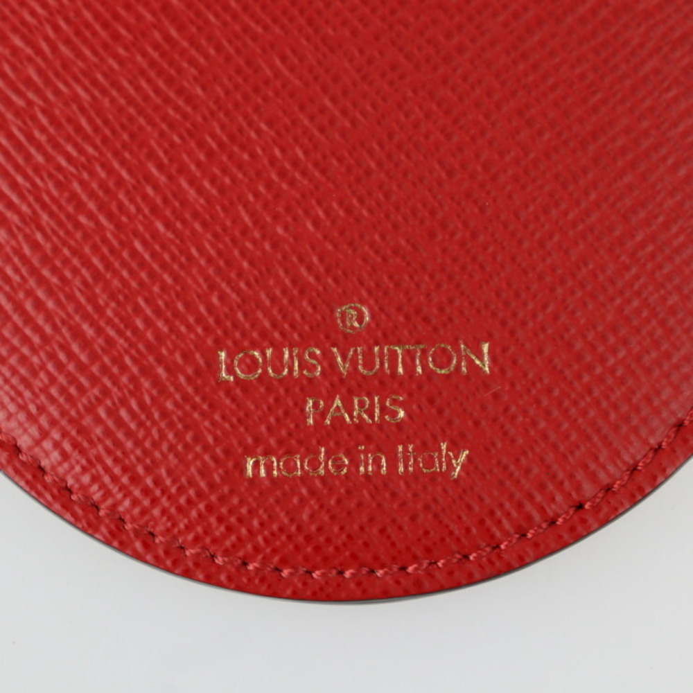 LOUIS VUITTON Louis Vuitton Portocre Illustre Keychain MP1949 Monogram  Canvas Leather Brown Red Gold Hardware Kansai Yamamoto Kabuki Key Ring Bag  Charm