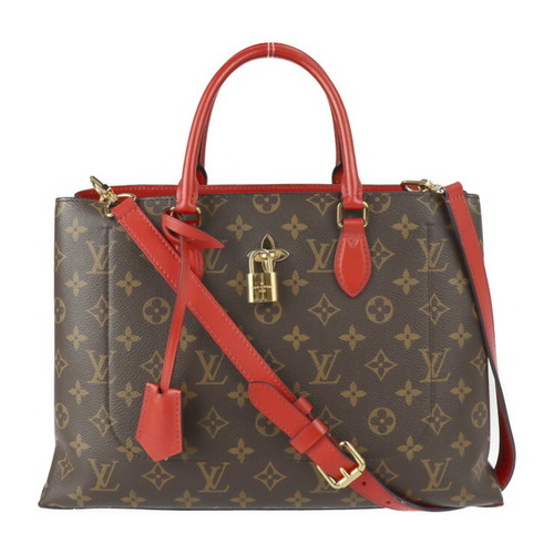 LOUIS VUITTON Louis Vuitton Flower Tote Monogram Handbag M43553 PVC ...