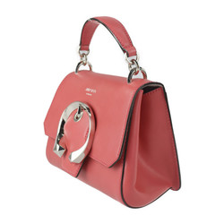 JIMMY CHOO Jimmy Choo Madeline Top Handle Handbag Calf Leather Pink Series Silver Hardware 2WAY Shoulder Bag Mini