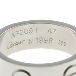 Cartier CARTIER Love Ring #47 No. 6.5 18K K18 White Gold Women's