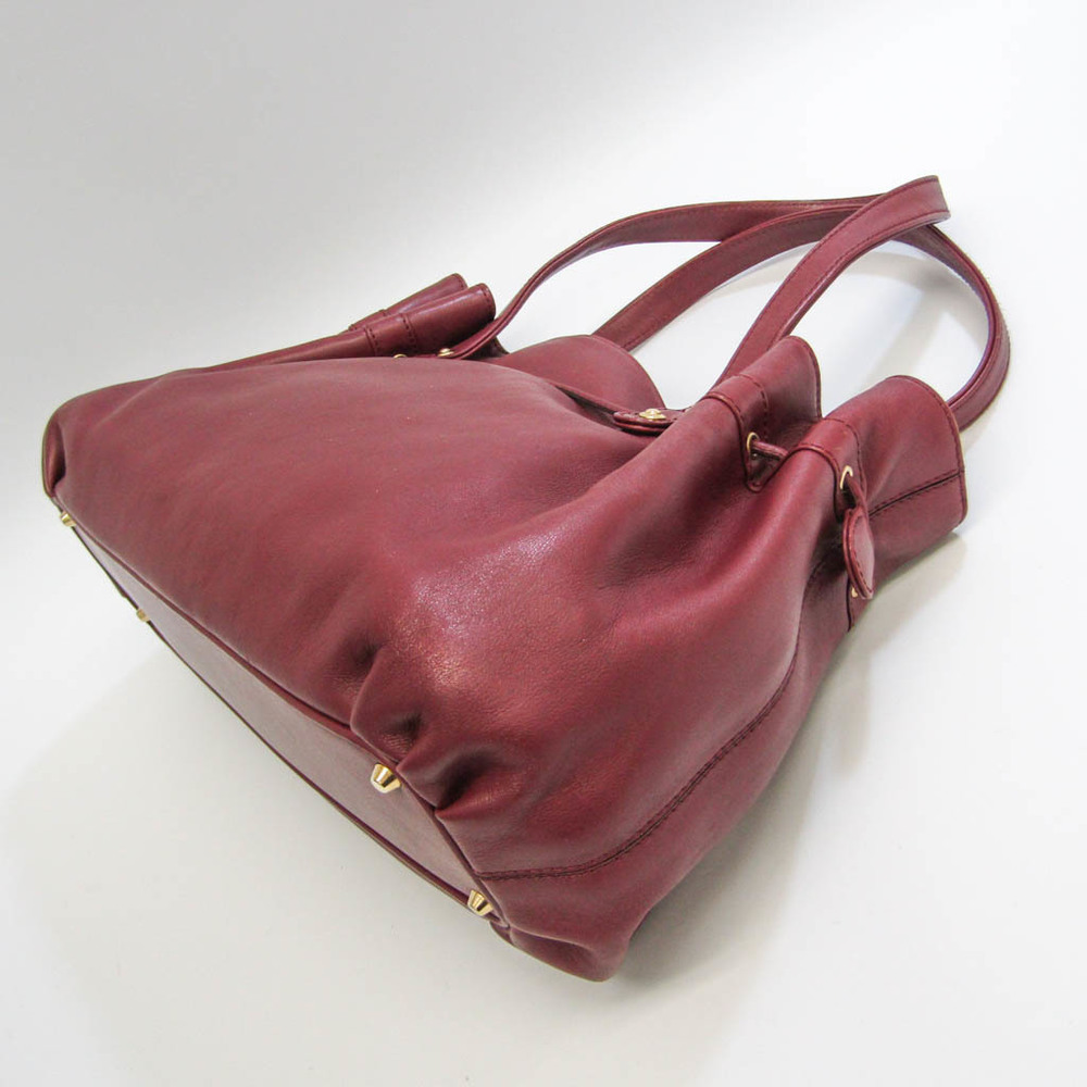 Morabito Women's Leather Tote Bag Bordeaux