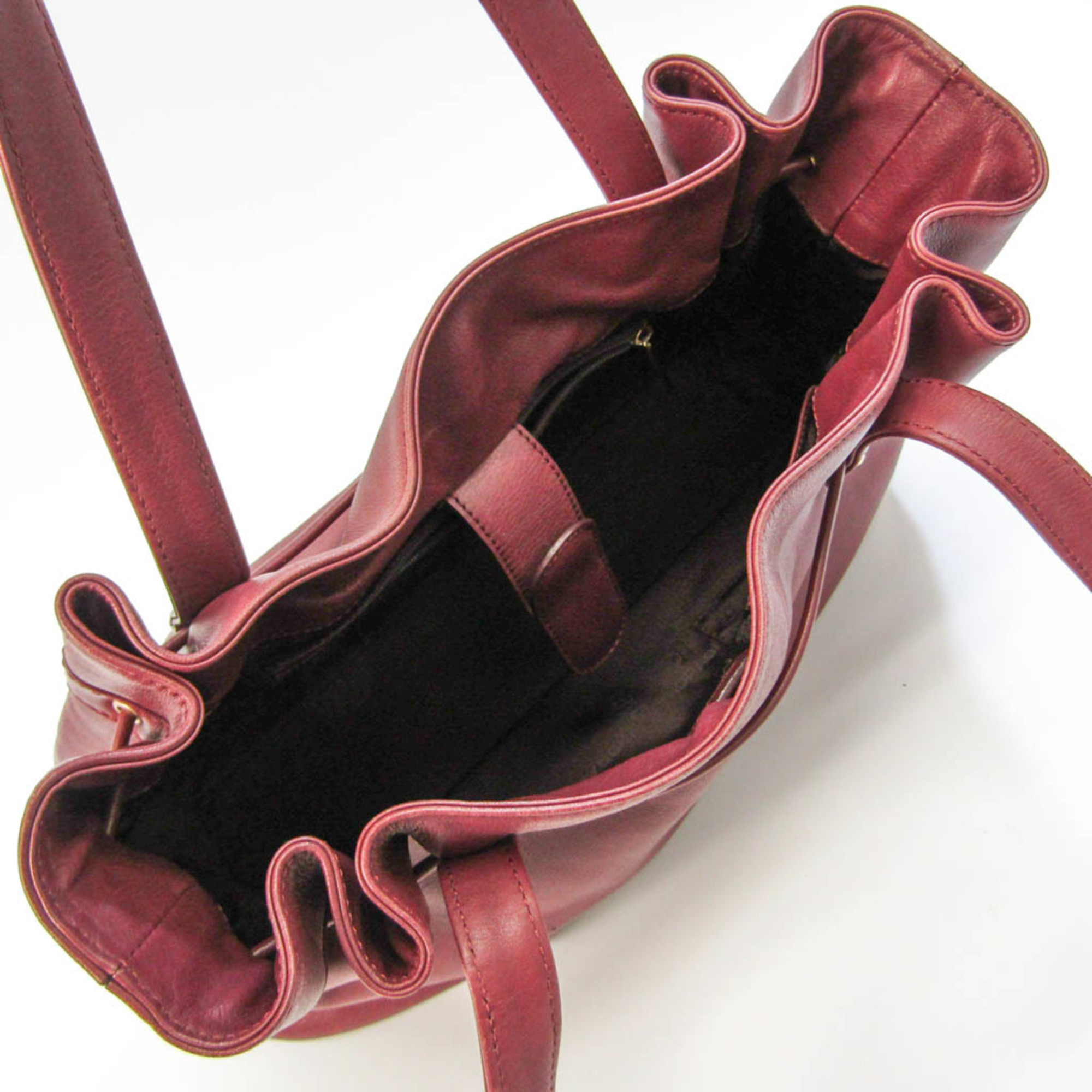 Morabito Women's Leather Tote Bag Bordeaux