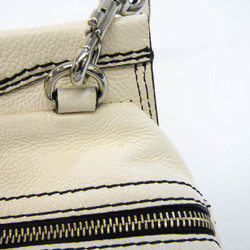 Marc Jacobs CRUISER LEATHER MINI SATCHEL M0015022 Women's Leather Handbag,Shoulder Bag White