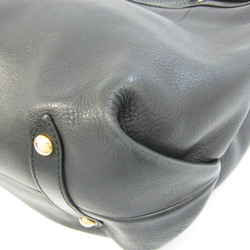 Salvatore Ferragamo FJ-21 C520 Women's Leather Shoulder Bag,Tote Bag Black
