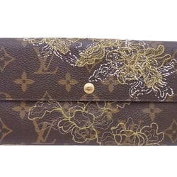 Louis Vuitton Long Wallet Monogram Dantel Portefeuille Sarah Brown x Gold  Off-White Canvas Women's M95389