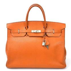 Hermes Handbag Birkin 40 Potiron Chevre Mizol HERMES Ladies Premium Feature