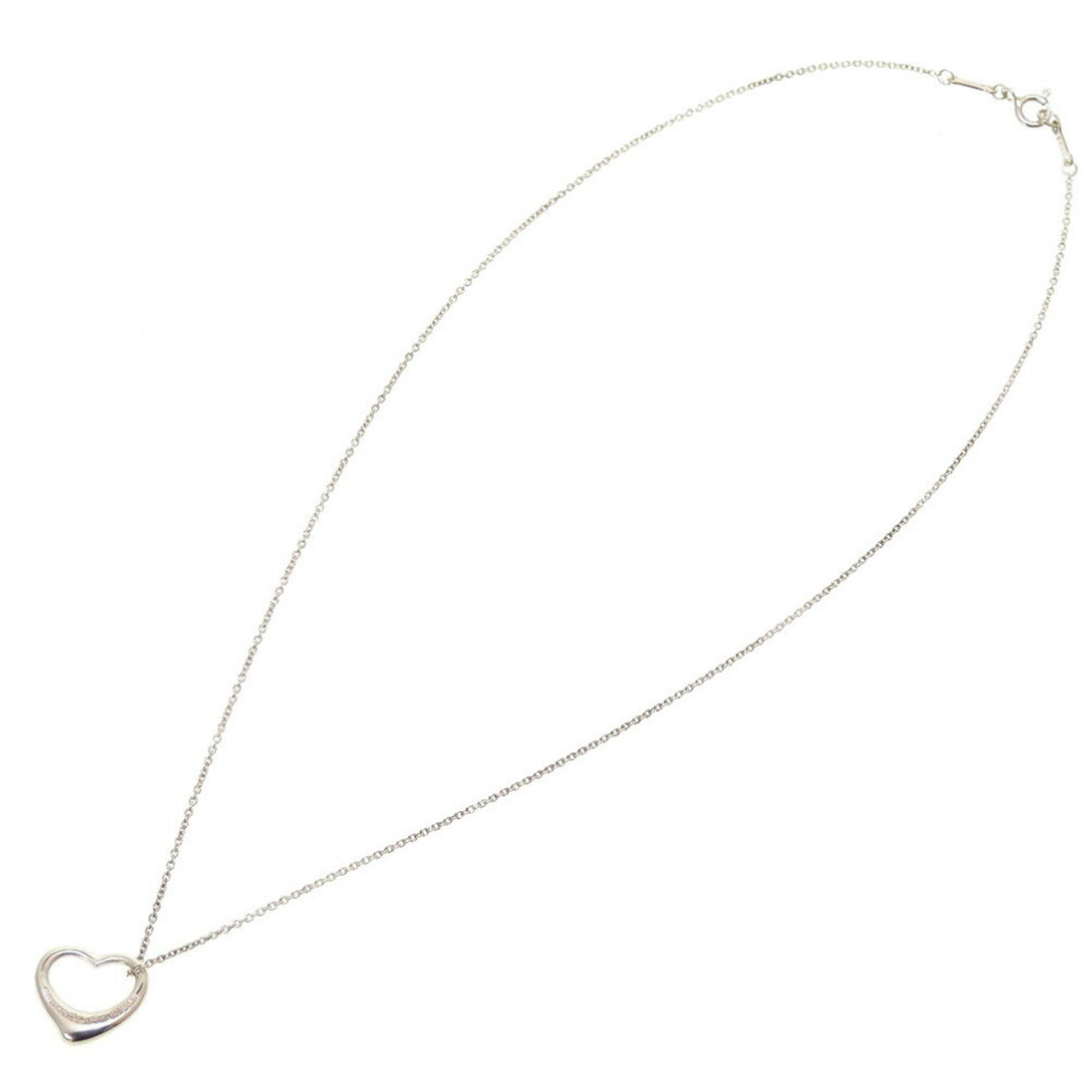 Tiffany open heart 925 silver necklace