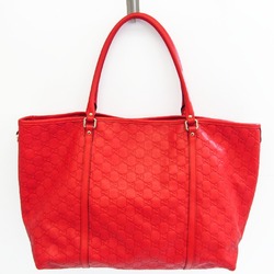 Gucci Guccissima 265696 Women's Leather Tote Bag Red Color
