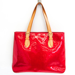 Louis Vuitton Monogram Vernis Brentwood M91989 Women's Handbag Pomme D'amour