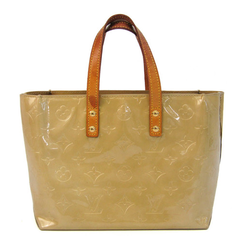 Louis Vuitton Monogram Vernis Lead PM M91144 Women's Handbag Soft Beige