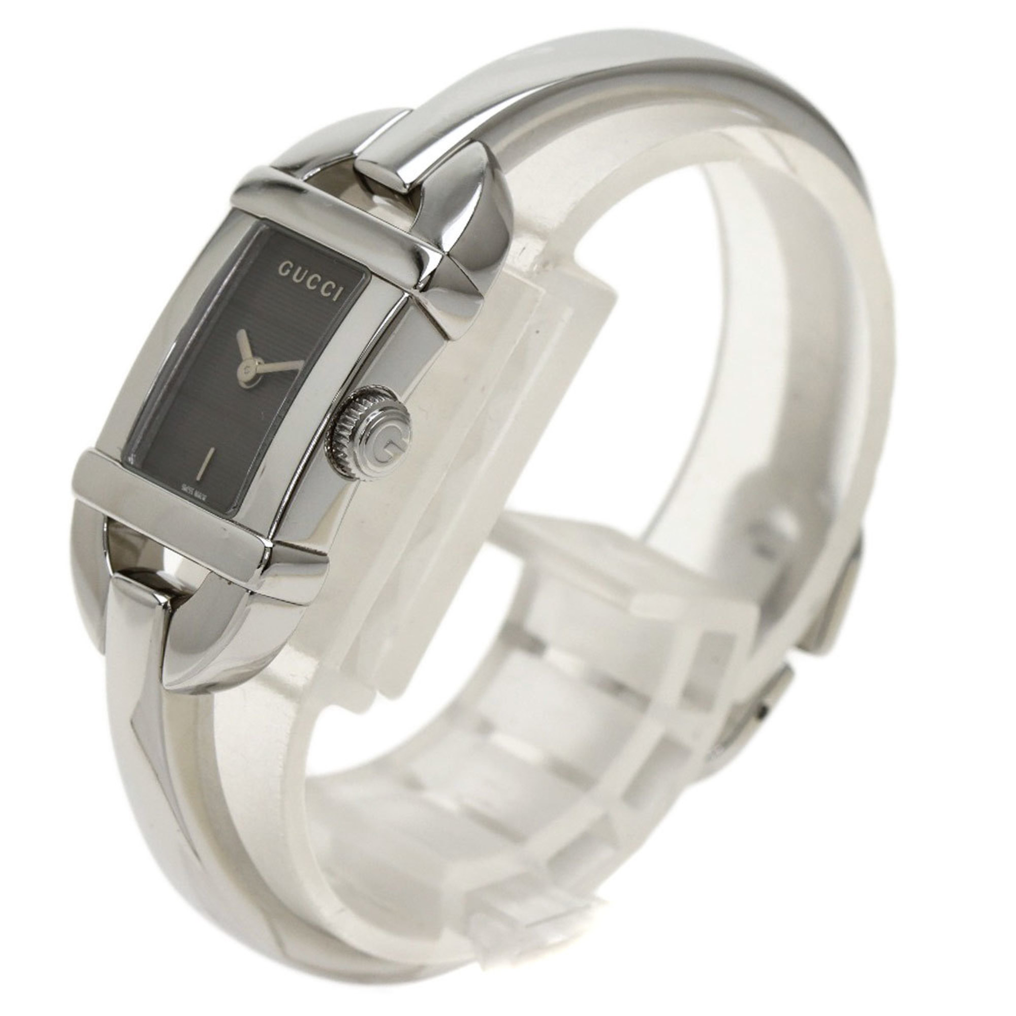 Gucci 6800L Bangle Watch Stainless Steel SS Ladies GUCCI