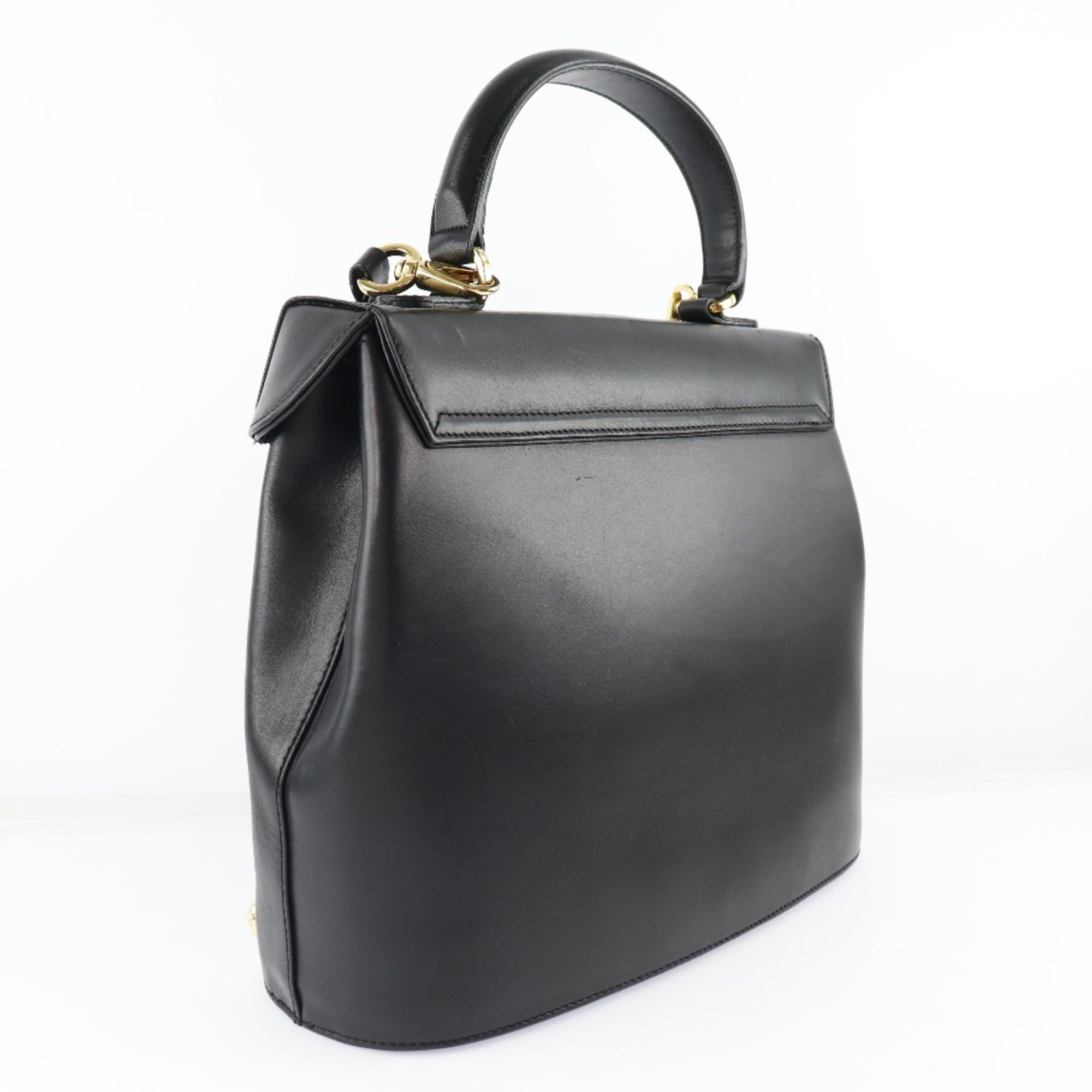 Salvatore Ferragamo 2WAY Shoulder AN215209 Calf Black Ladies Handbag