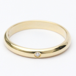 Polished CARTIER 1895  Wedding Band Ring Diamond #50 US 5 1/4 18K Gold BF556437
