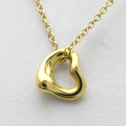 Polished TIFFANY Open Heart by Elsa Peretti 18K Yellow Gold Necklace BF557275
