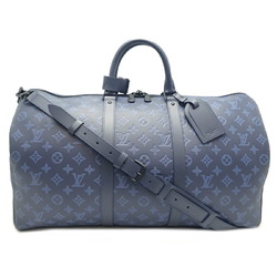 Louis Vuitton Monogram Keepall Bandouliere 50 Weekend Bag in Blue