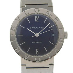 Bvlgari BB33SSAUTO stainless steel silver automatic winding men's black dial watch