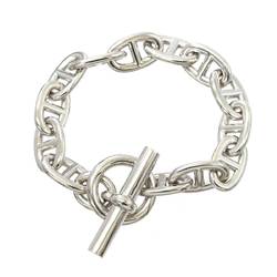 Hermes HERMES Shane Dankle TGM bracelet 19cm silver SV 925 Chaine dancre Bracelet