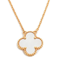 Van Cleef & Arpels Vintage Alhambra Necklace Mother of Pearl K18YG