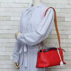 Fendi FENDI visor way shoulder bag leather red ladies