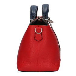 Fendi FENDI visor way shoulder bag leather red ladies
