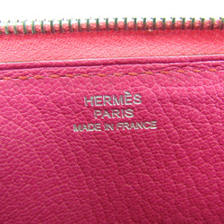 Hermes Azap Long Women's Chevre Leather Long Wallet (bi-fold) Pink