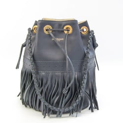 J&M Davidson Carnival Women's Leather Shoulder Bag Dark Navy