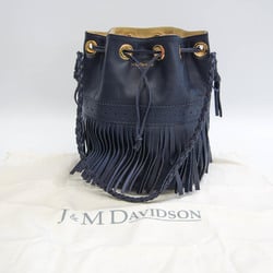 J&M Davidson Carnival Women's Leather Shoulder Bag Navy