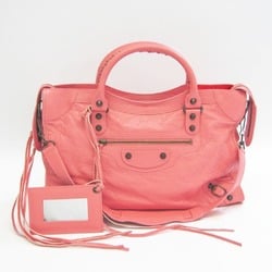 Balenciaga City 115748 Women's Leather Handbag,Shoulder Bag Light Pink