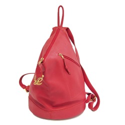Loewe Anton Women's Leather Backpack Red Color