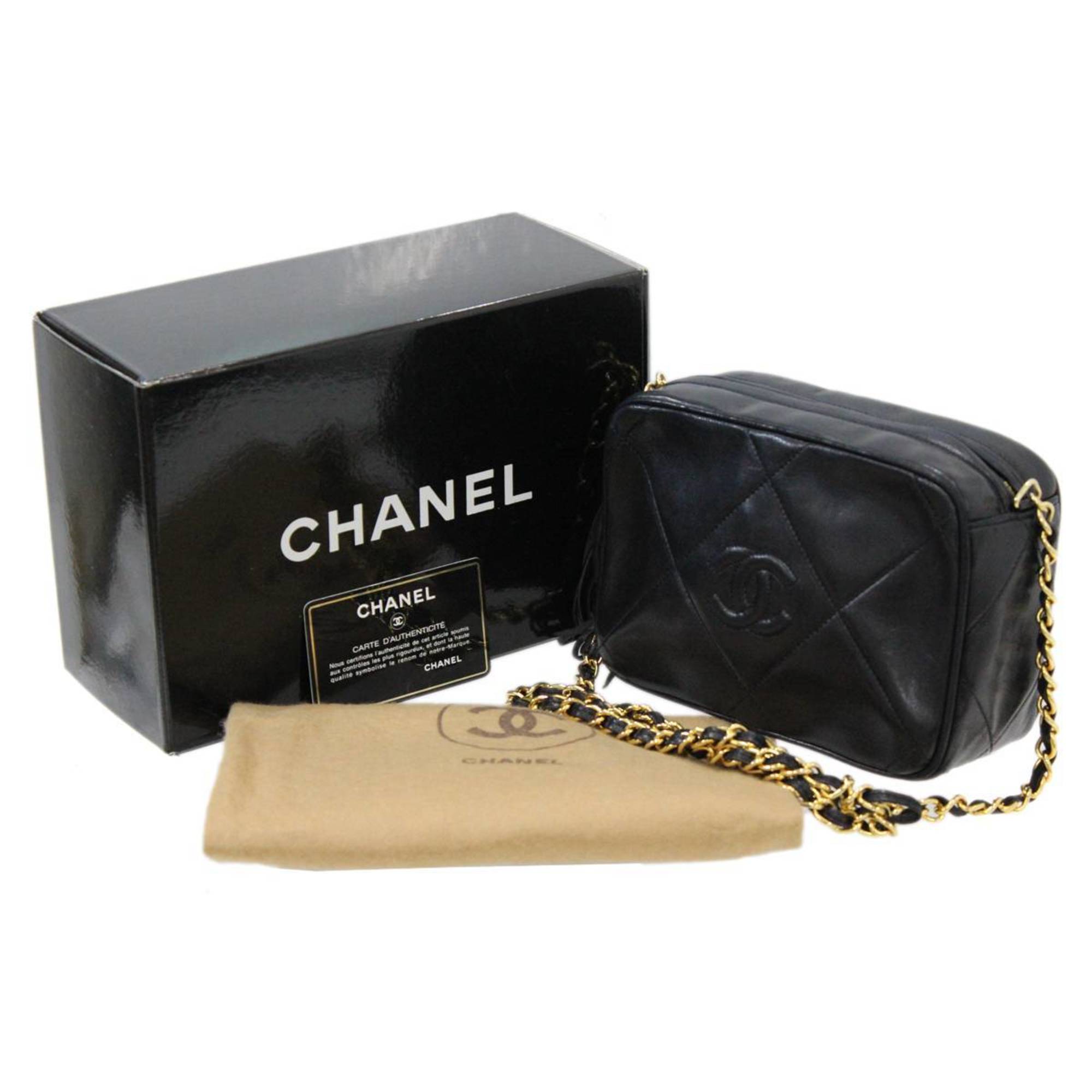 CHANEL Chanel Che shoulder bag matelasse black 661059