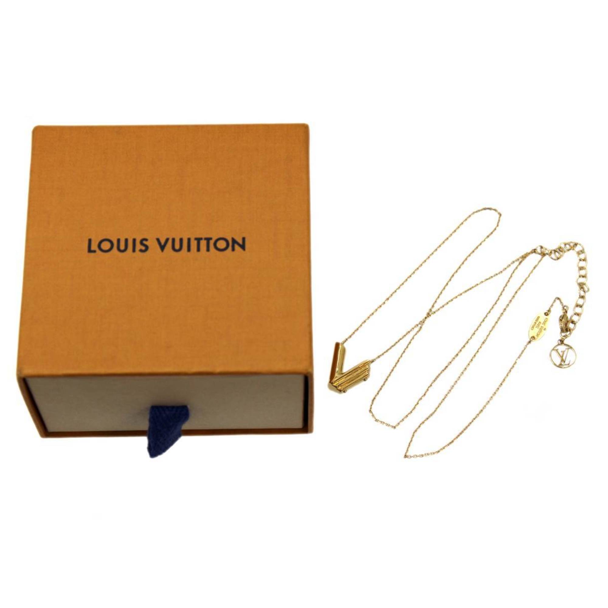 LOUIS VUITTON Louis Vuitton LV & ME V necklace gold M61077 LE1129