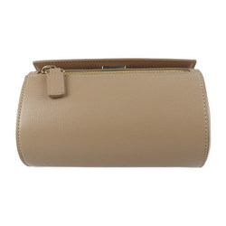 GIVENCHY Givenchy Pandora Box Mini Shoulder Bag Leather Beige Gold Metal Fittings Diagonal Crossbody