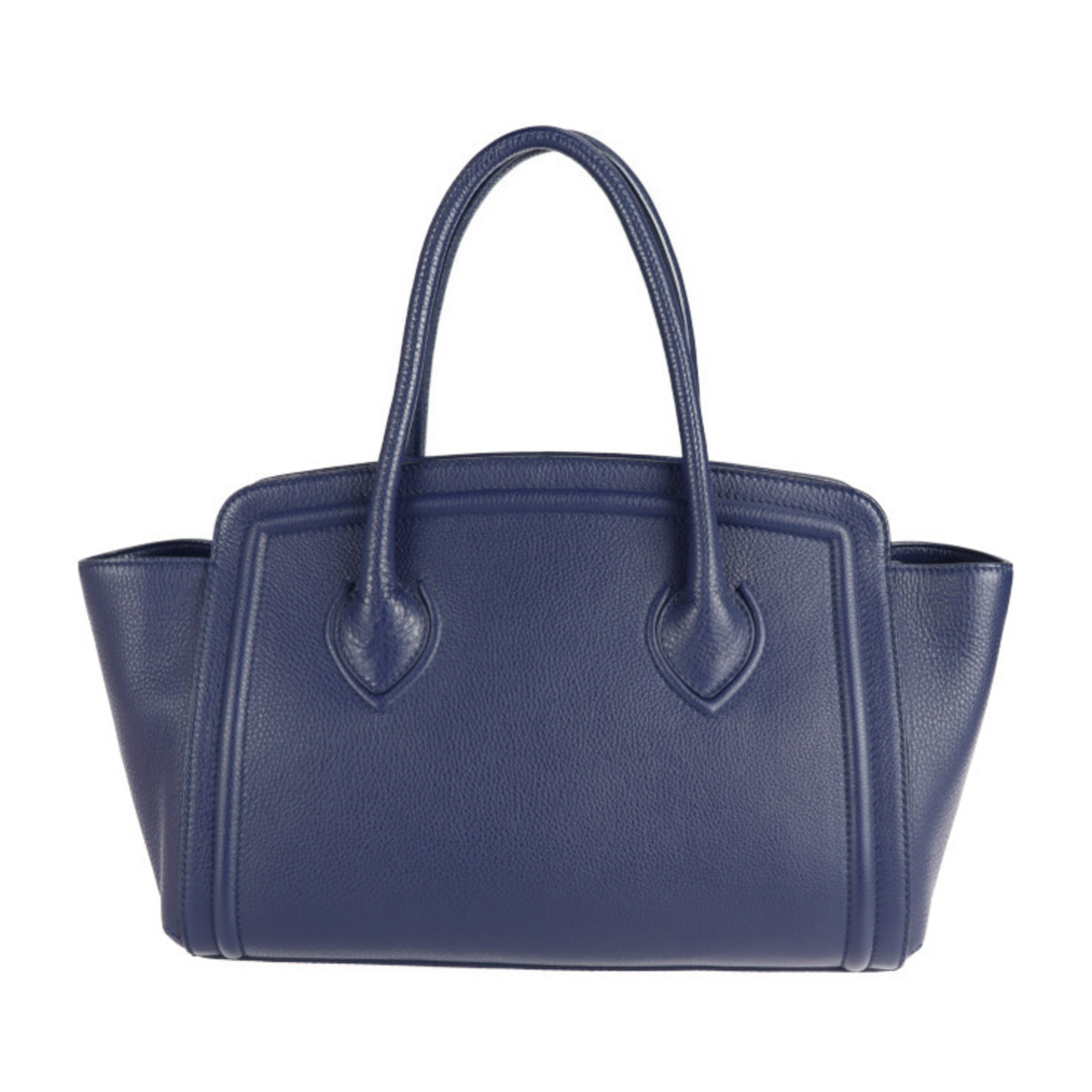 Furla college handbag leather navy tote bag