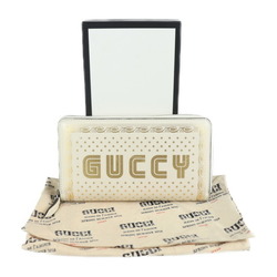 GUCCI Gucci GUCCY SEGA Collaboration Long Wallet 510488 Leather Ivory Gold Round Zipper