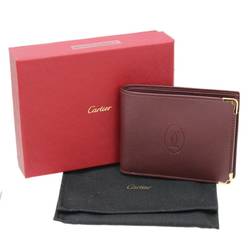 Cartier folio wallet must line Bordeaux