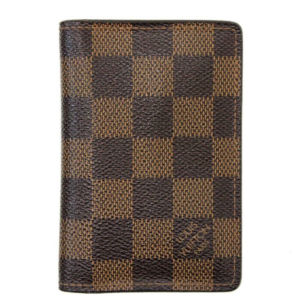 Louis Vuitton Damier Damier Canvas Card Case Ebene N63145