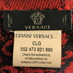 VERSACE stole red wool made in Italy Versace