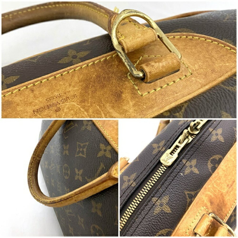 Louis Vuitton Monogram Bowling Vanity M47270 Canvas Brown Gold Hardware  Handbag