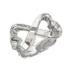 Tiffany Loving Double Heart Ring Silver Paloma Picasso No. 9 Ag 925 TIFFANY&Co. Women's