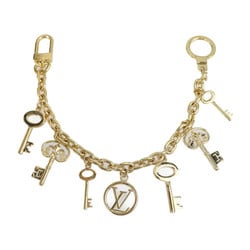 LOUIS VUITTON Louis Vuitton bijoux sack key chain holder MP3206 metal gold ring motif bag charm