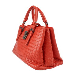 BOTTEGA VENETA Bottega Veneta Small Rome Bag Intrecciato Handbag 337303 Calf Leather Red 2WAY Shoulder Tote