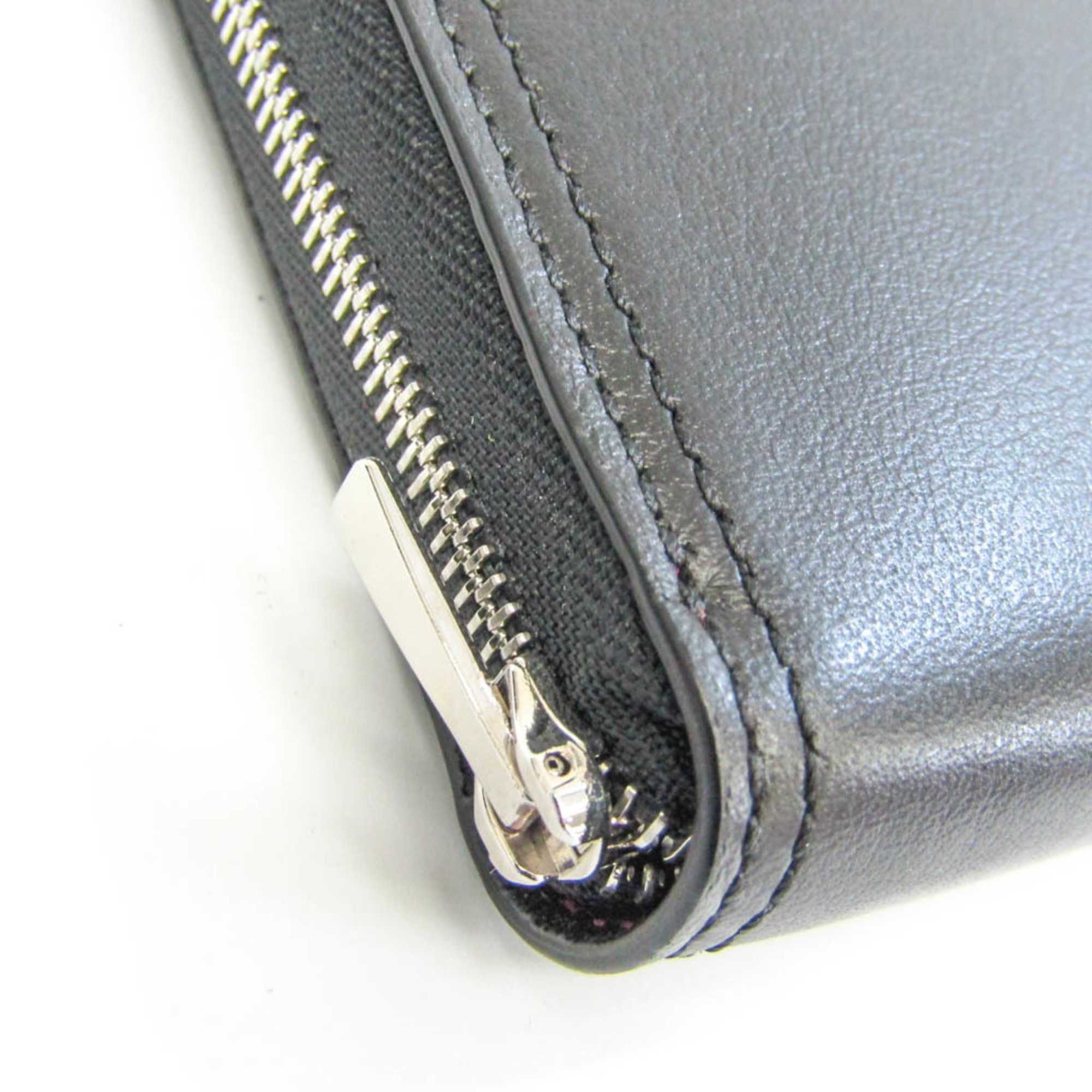 J&M Davidson SMALL ZIP AROUND PURSE 10264N Women's Leather Coin Purse/coin Case Black,Bordeaux