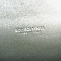 Bottega Veneta Intrecciato 591365 Women,Men Leather Long Wallet (bi-fold) Black